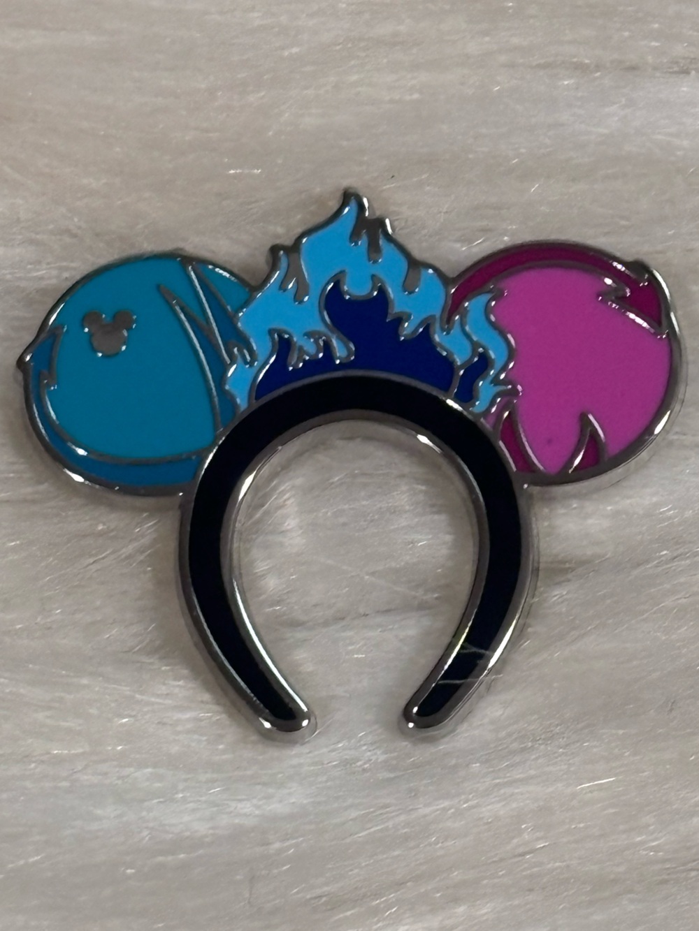 2026 Hidden Mickey Wave A Ears Headband Hercules Hades Disney Pin